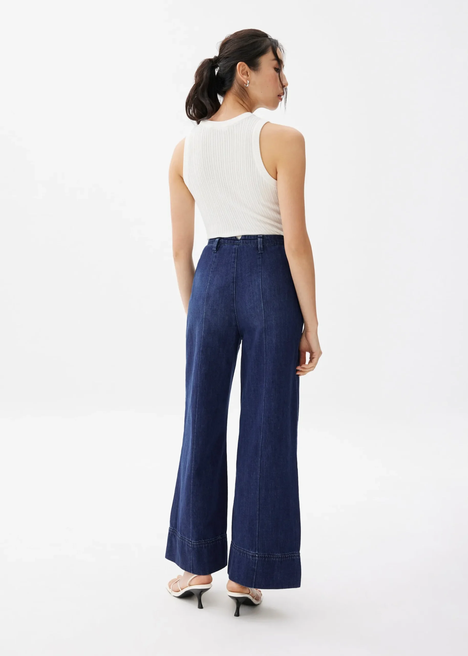 Denim Wide Leg Jeans