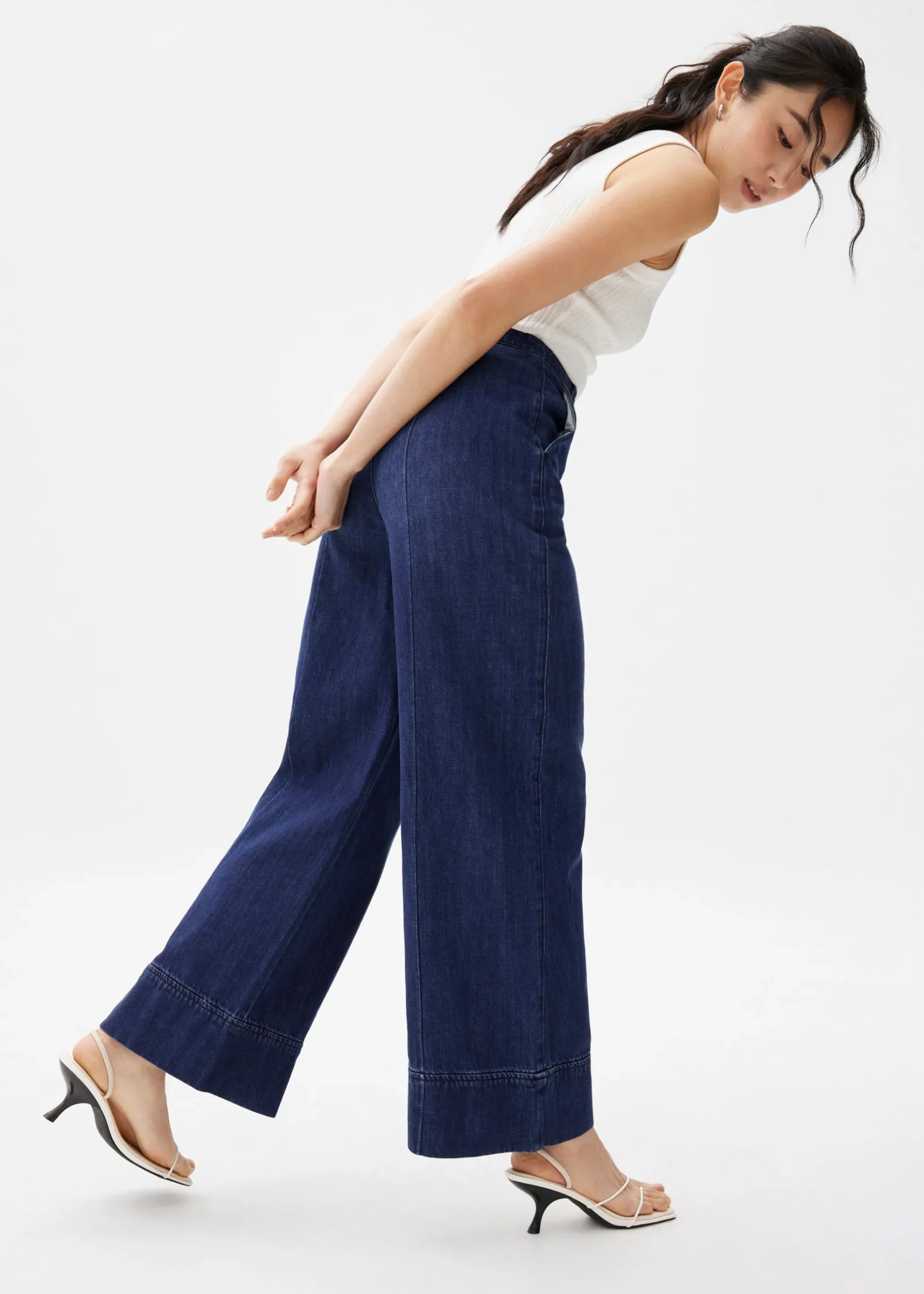 Denim Wide Leg Jeans