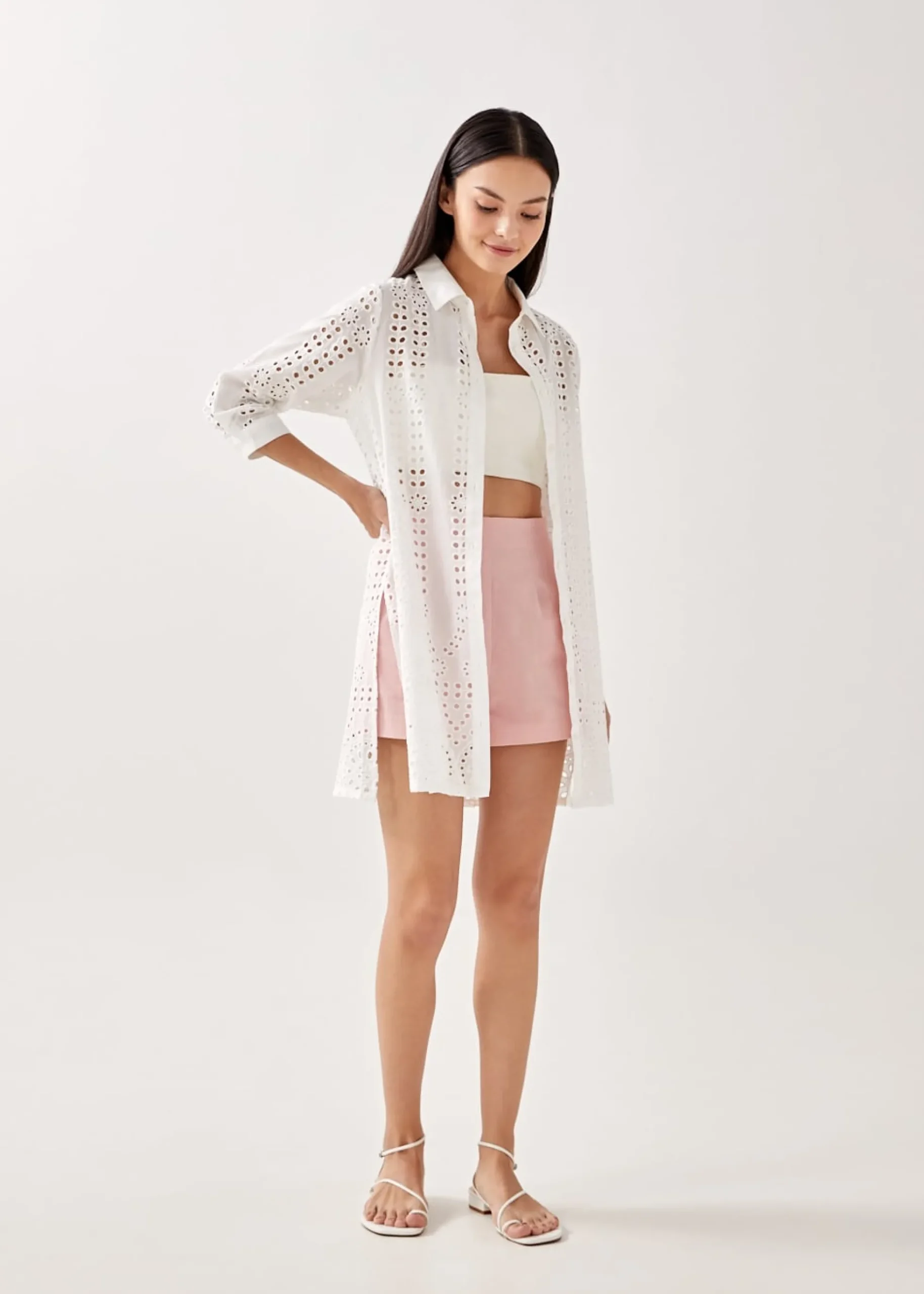Derelle Broderie Tunic Shirt