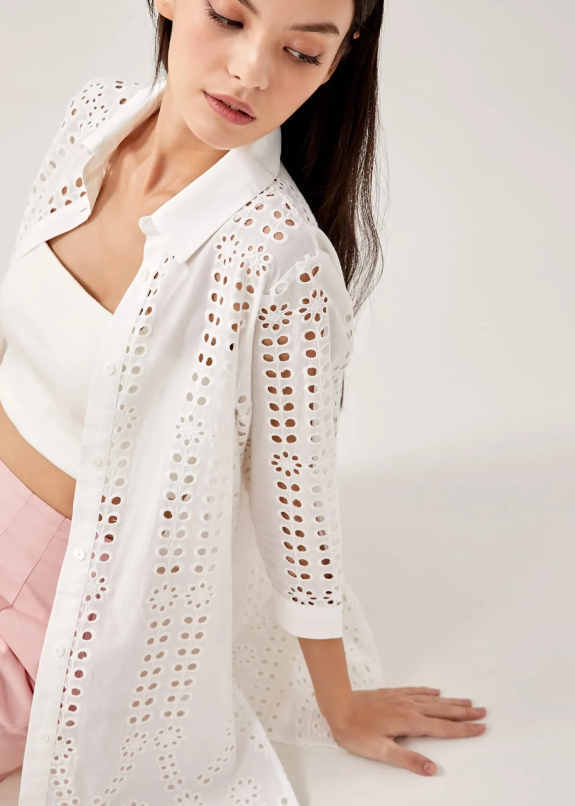 Derelle Broderie Tunic Shirt