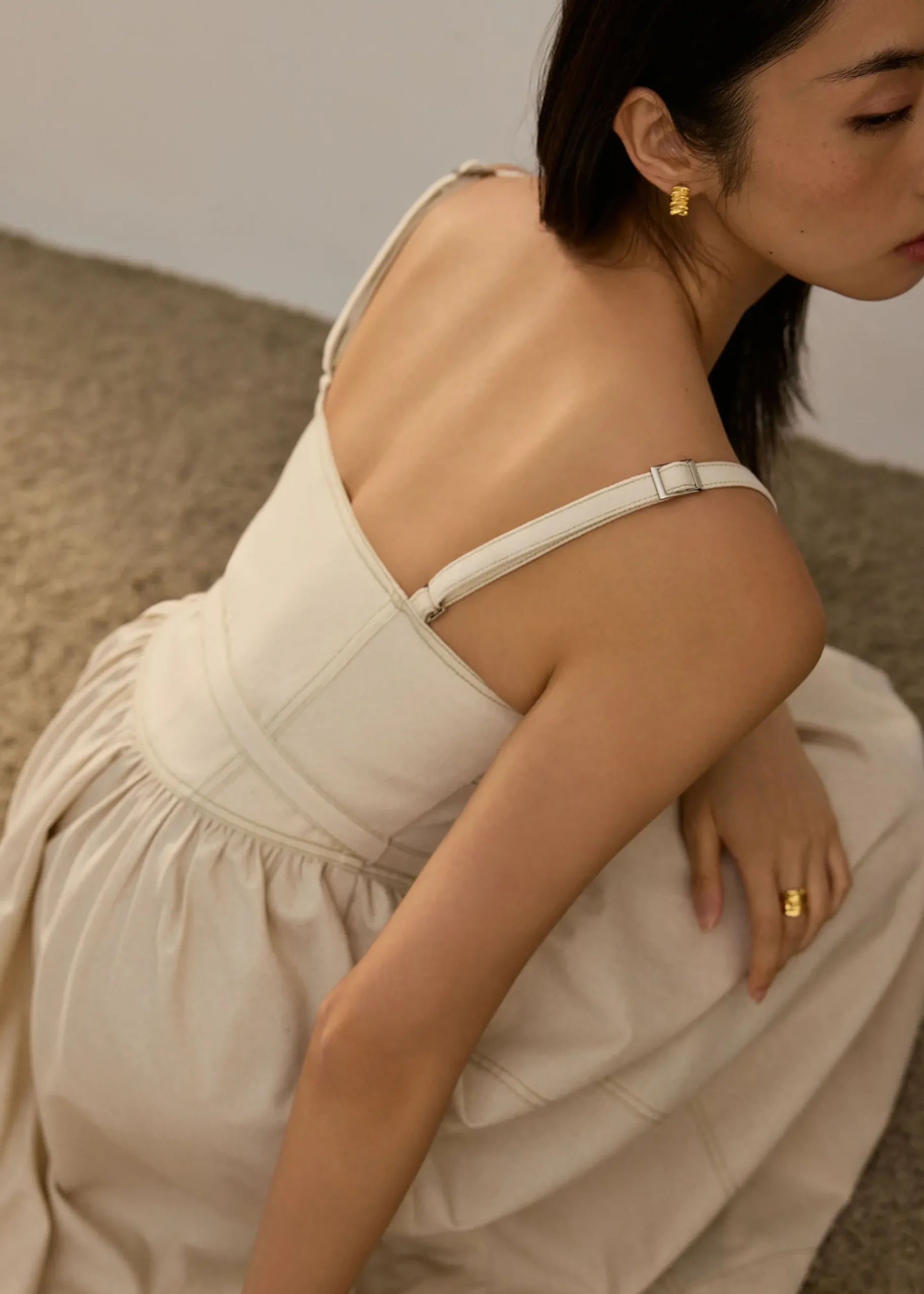 Detachable Sash Sweetheart Fit & Flare Midi Dress