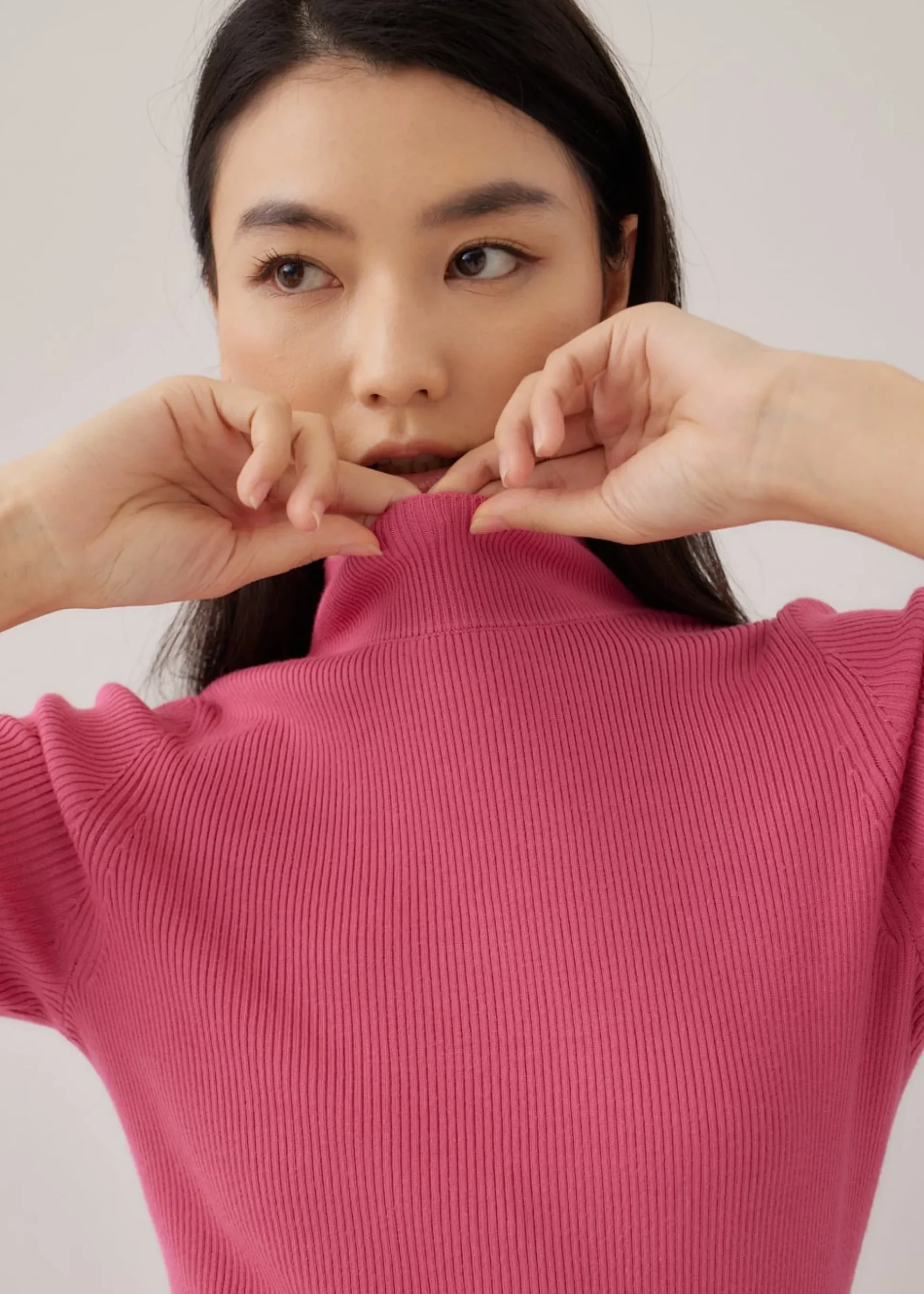 Devan Mock Neck Knit Top
