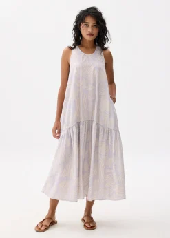 Drop Waist Trapeze Maxi Dress
