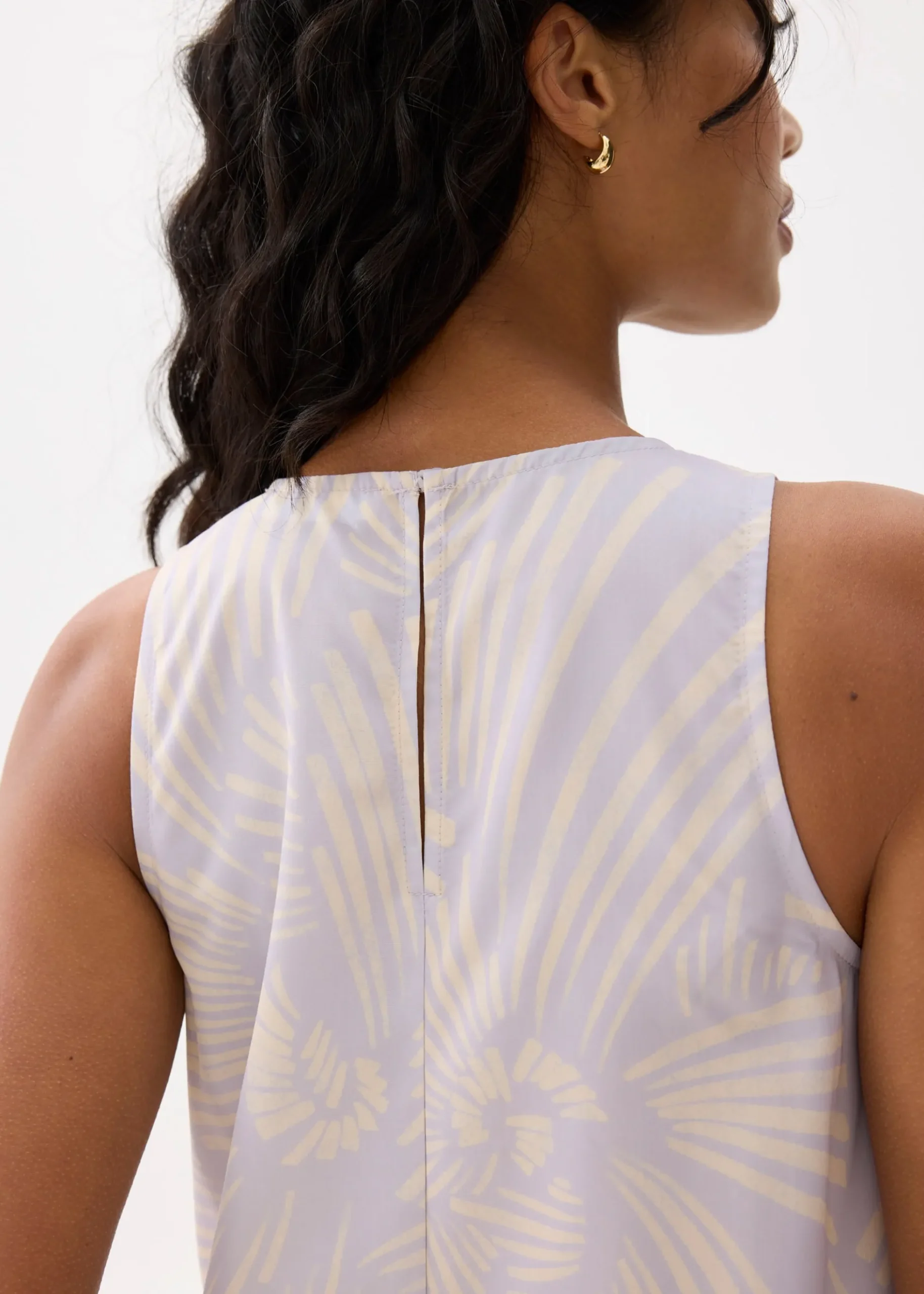 Drop Waist Trapeze Maxi Dress