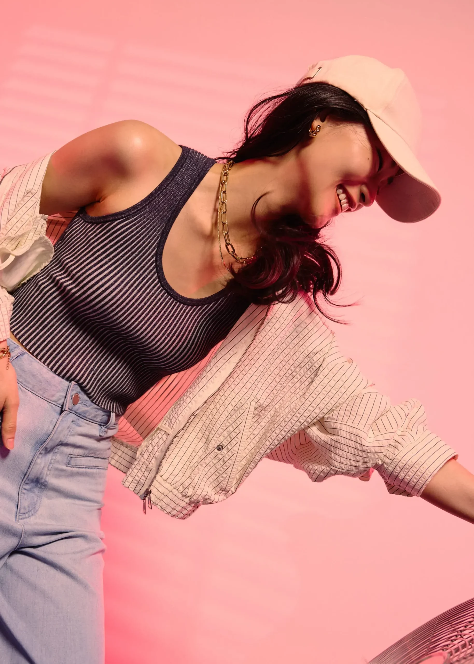 Duo Knit Scoop Neck Crop Tank Top