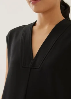 Dwyn Relaxed V-neck Midi Dress