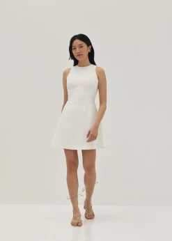 Eileen Padded Cut Out Swing Dress