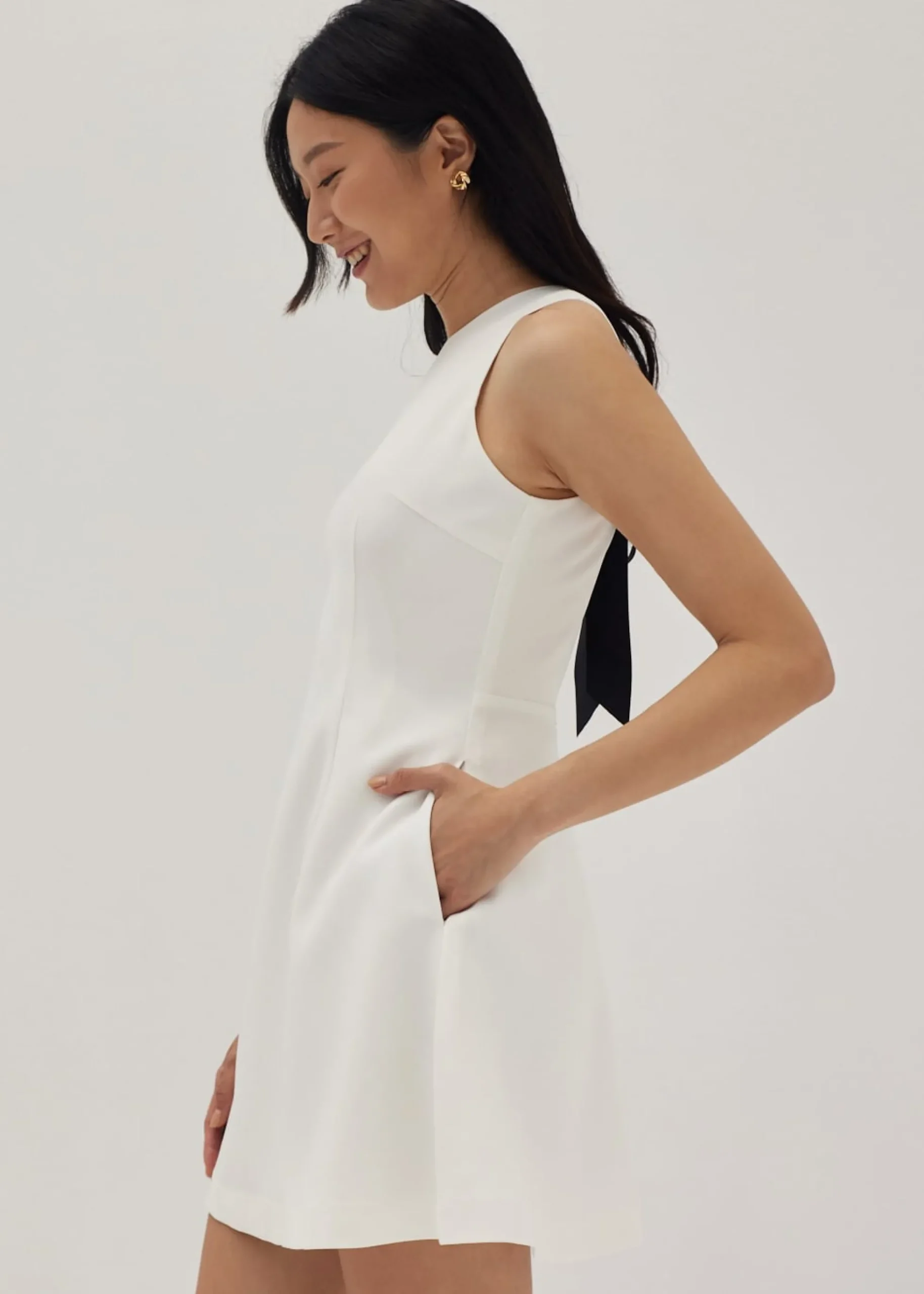 Eileen Padded Cut Out Swing Dress