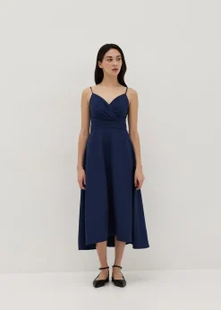Elaiza Padded Pleat Front Dress