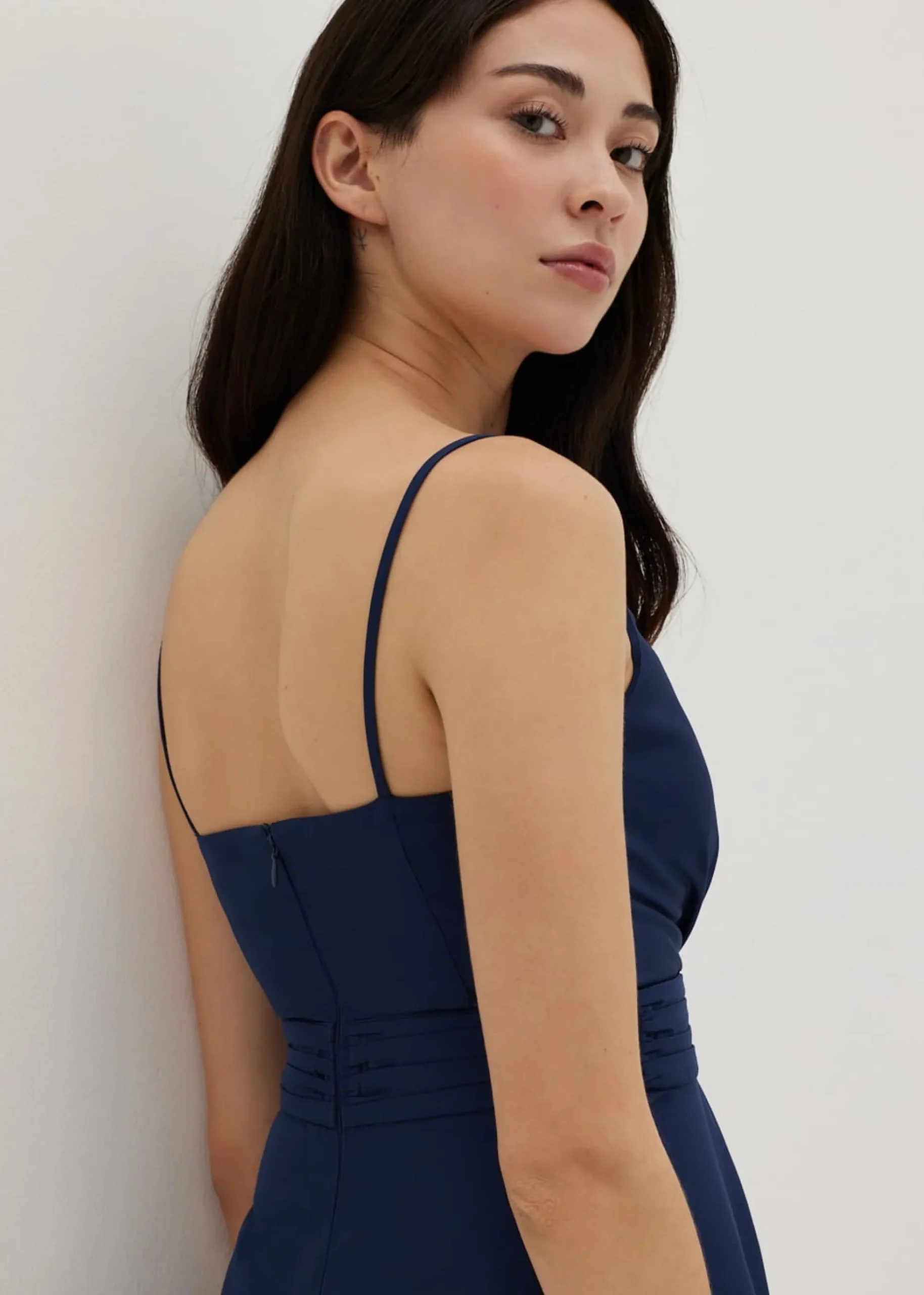 Elaiza Padded Pleat Front Dress