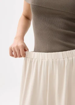 Elastic High Waist Palazzo Pants