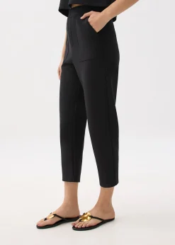 Elastic Peg Leg Pants