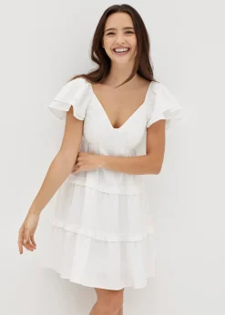 Elayne Cotton Flare Mini Dress