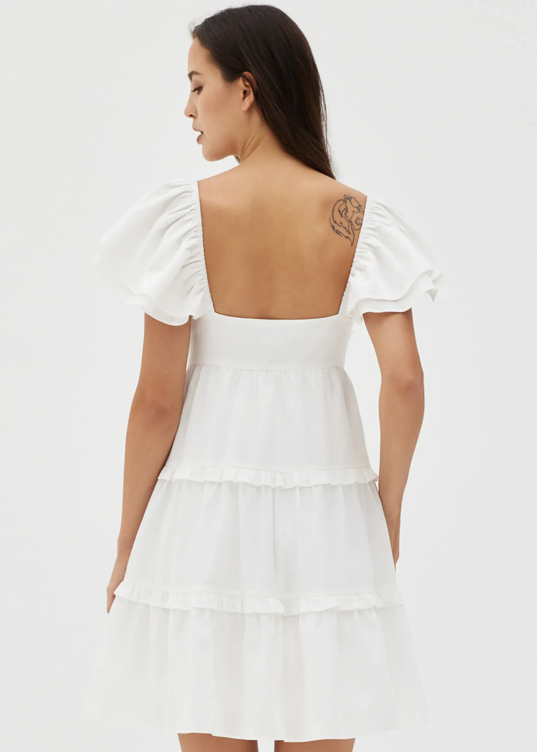 Elayne Cotton Flare Mini Dress