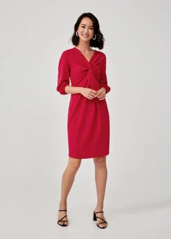 Eleonara Maternity Knot Front Bodycon Dress