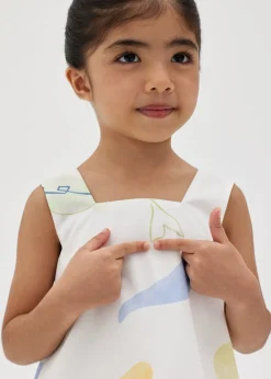 Elim Square Neck A-line Top in Summer Playthings