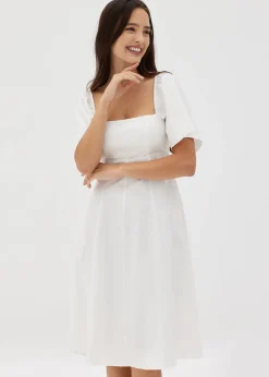 Elisse Linen Fit & Flare Dress
