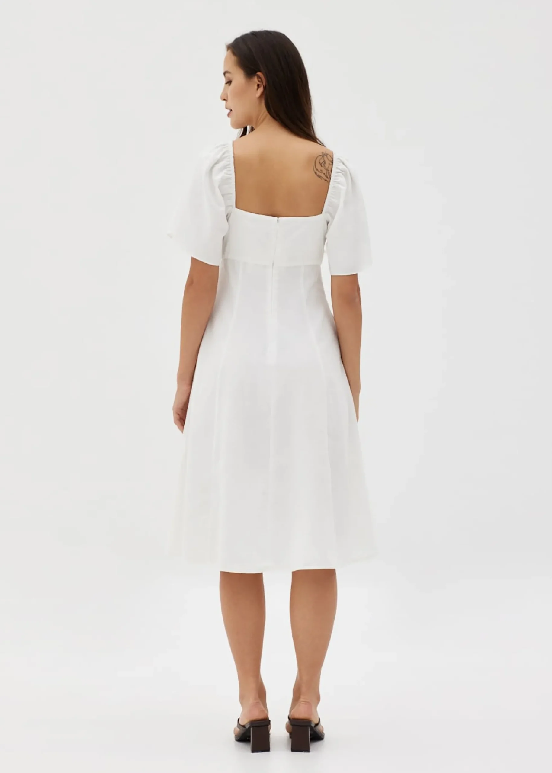 Elisse Linen Fit & Flare Dress