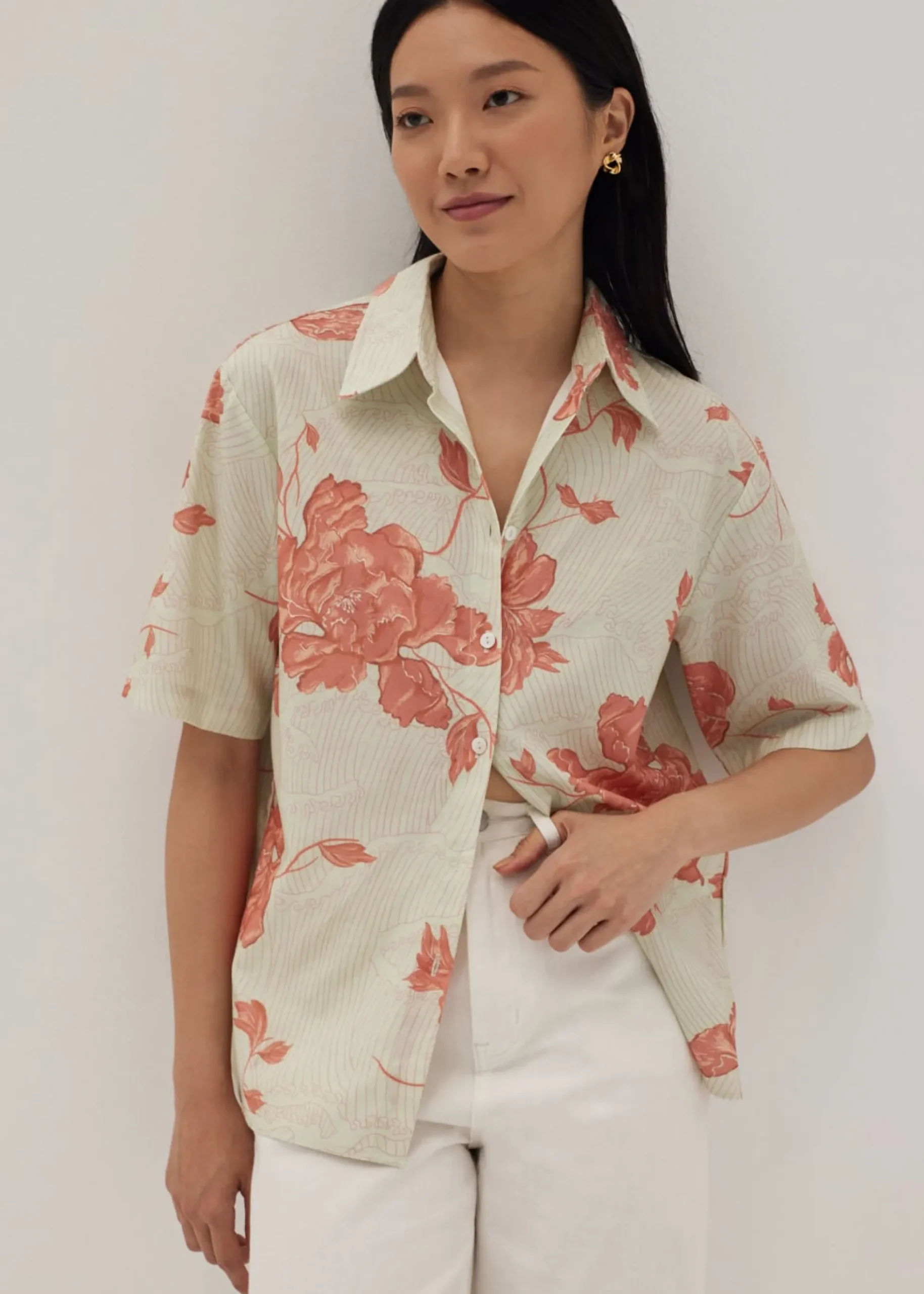 Elliot Unisex Shirt in Prosperous Blooms