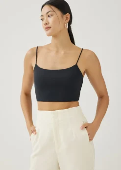 Elorie Padded Jersey Crop Camisole