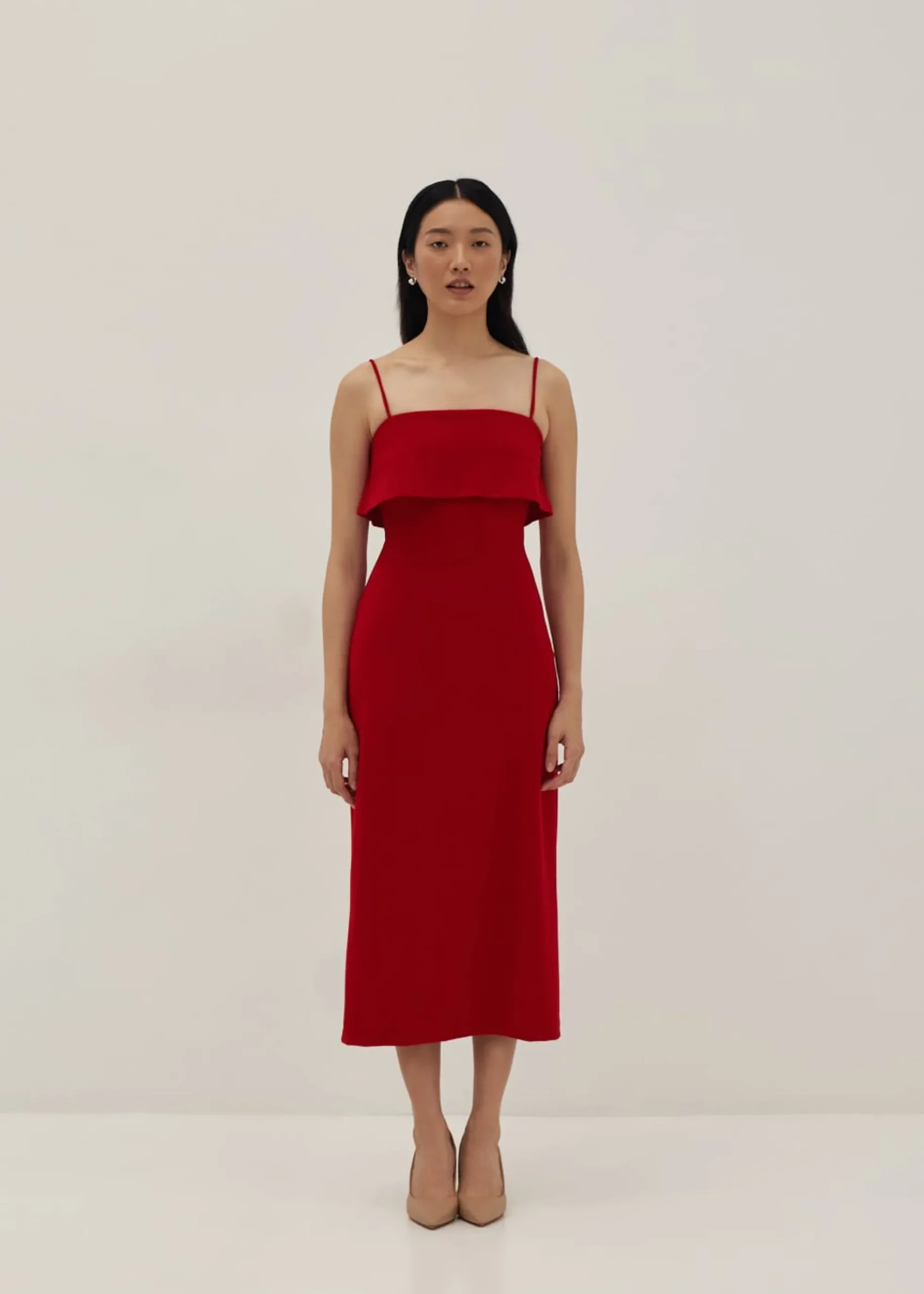 Elowen Overlay Column Dress