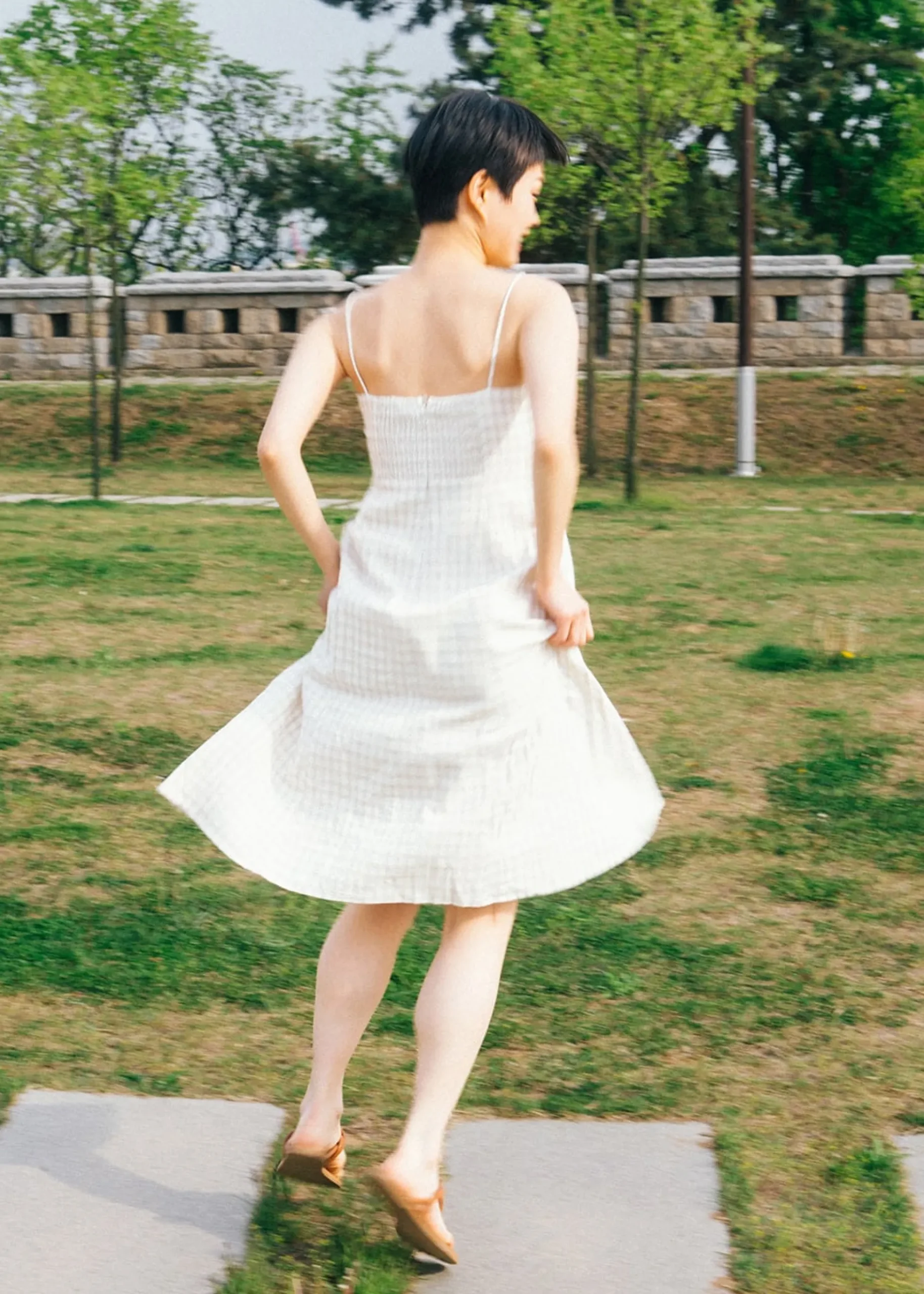 Elvira Gingham Bustier Midi Dress