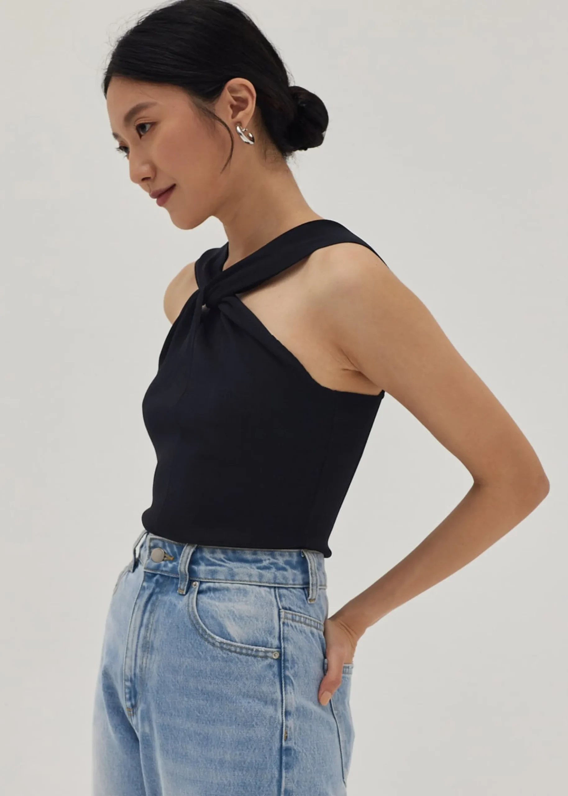 Emory Twist Front Halter Top