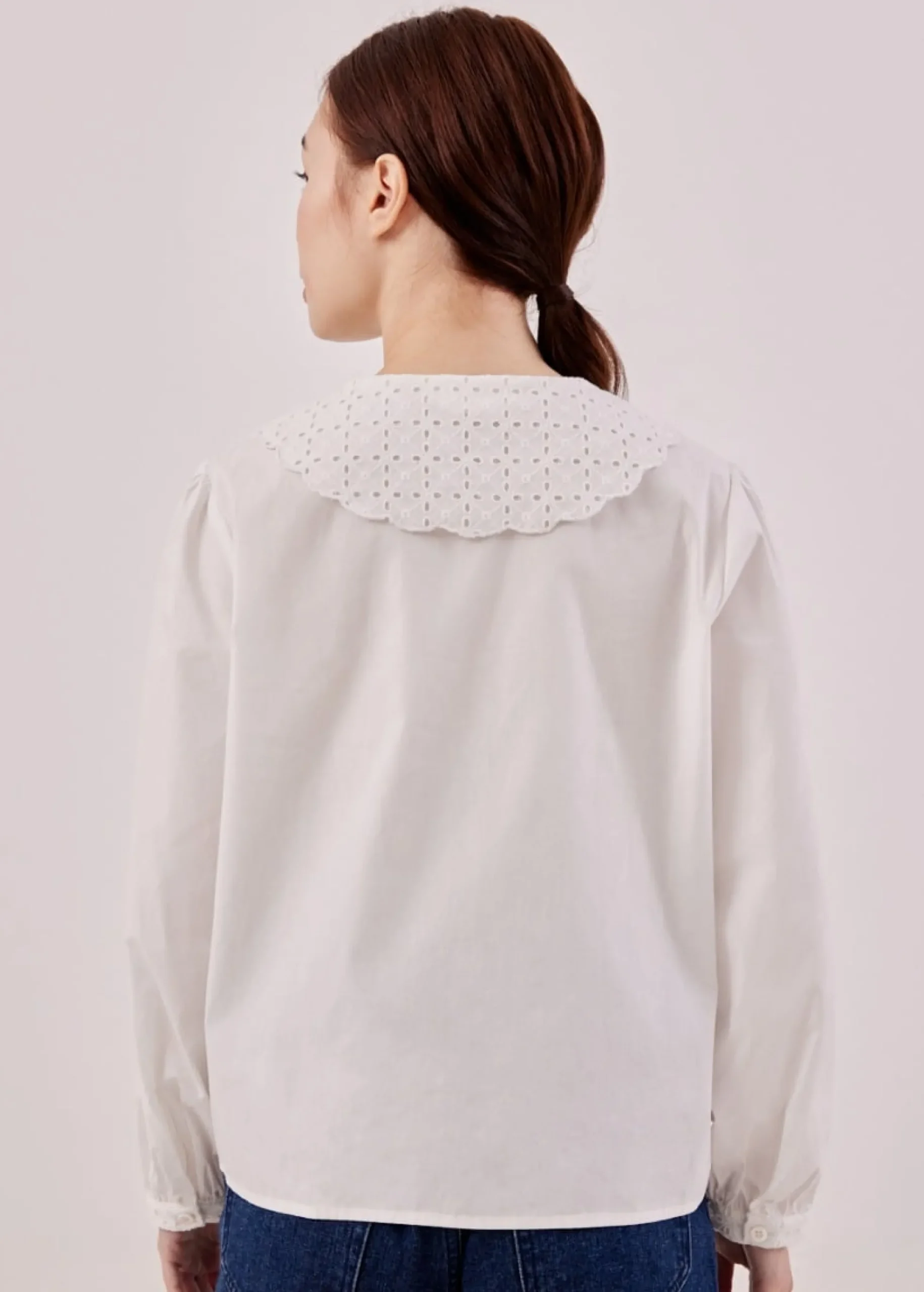 Endera Contrast Collar Blouse