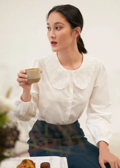 Endera Contrast Collar Blouse