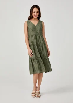 Endora Ruched Midi Dress