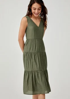 Endora Ruched Midi Dress