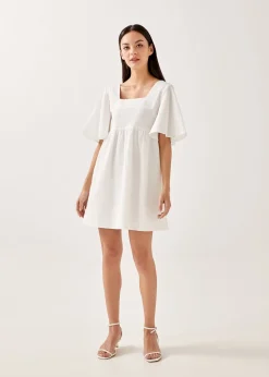 Enza Textured Tie Back Dress