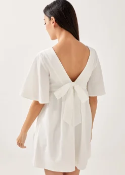 Enza Textured Tie Back Dress
