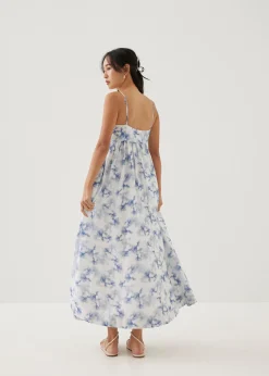 Erinn Babydoll Maxi Dress in Heirloom Botanicals