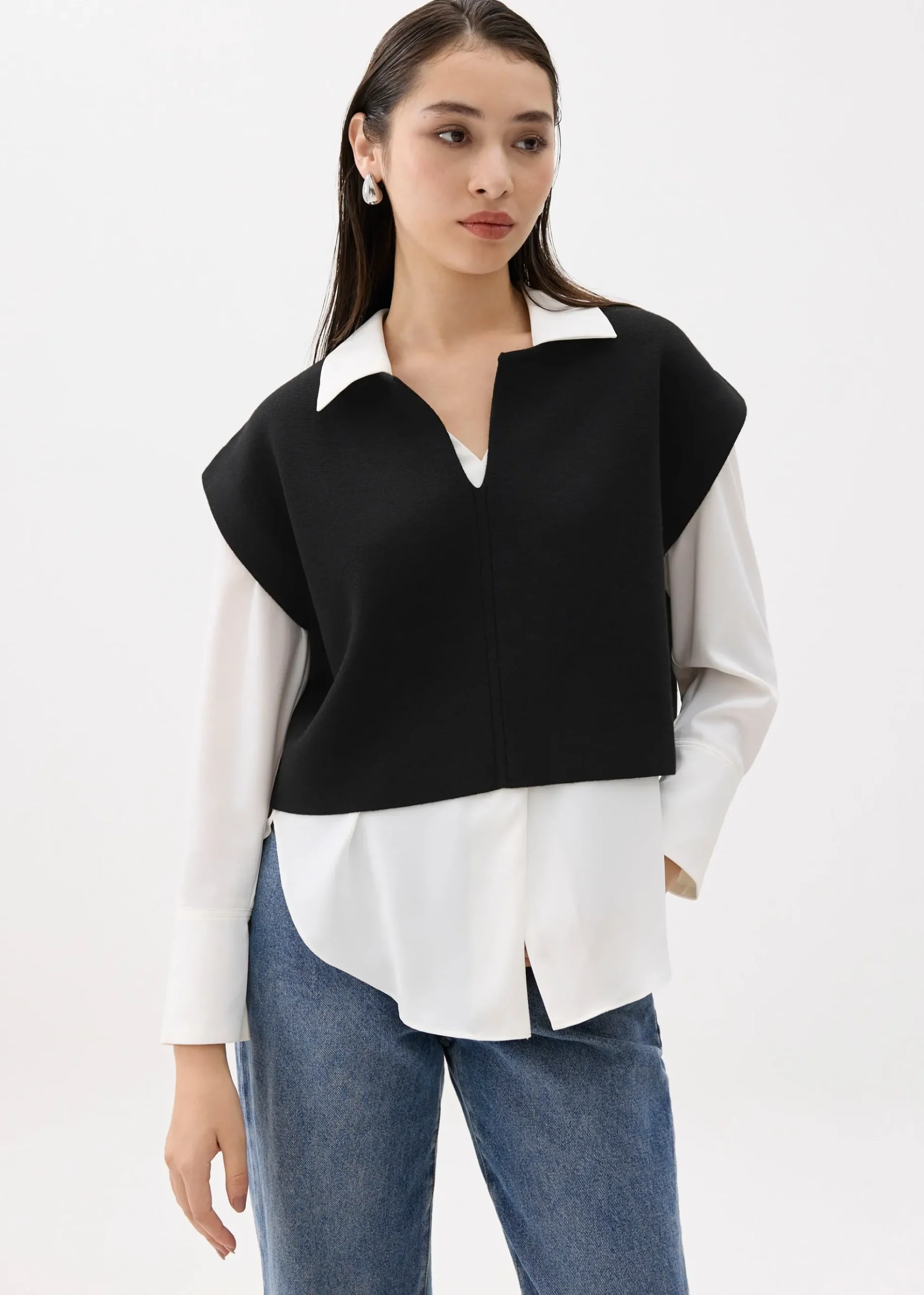 Esha Knit Crop Shell Top