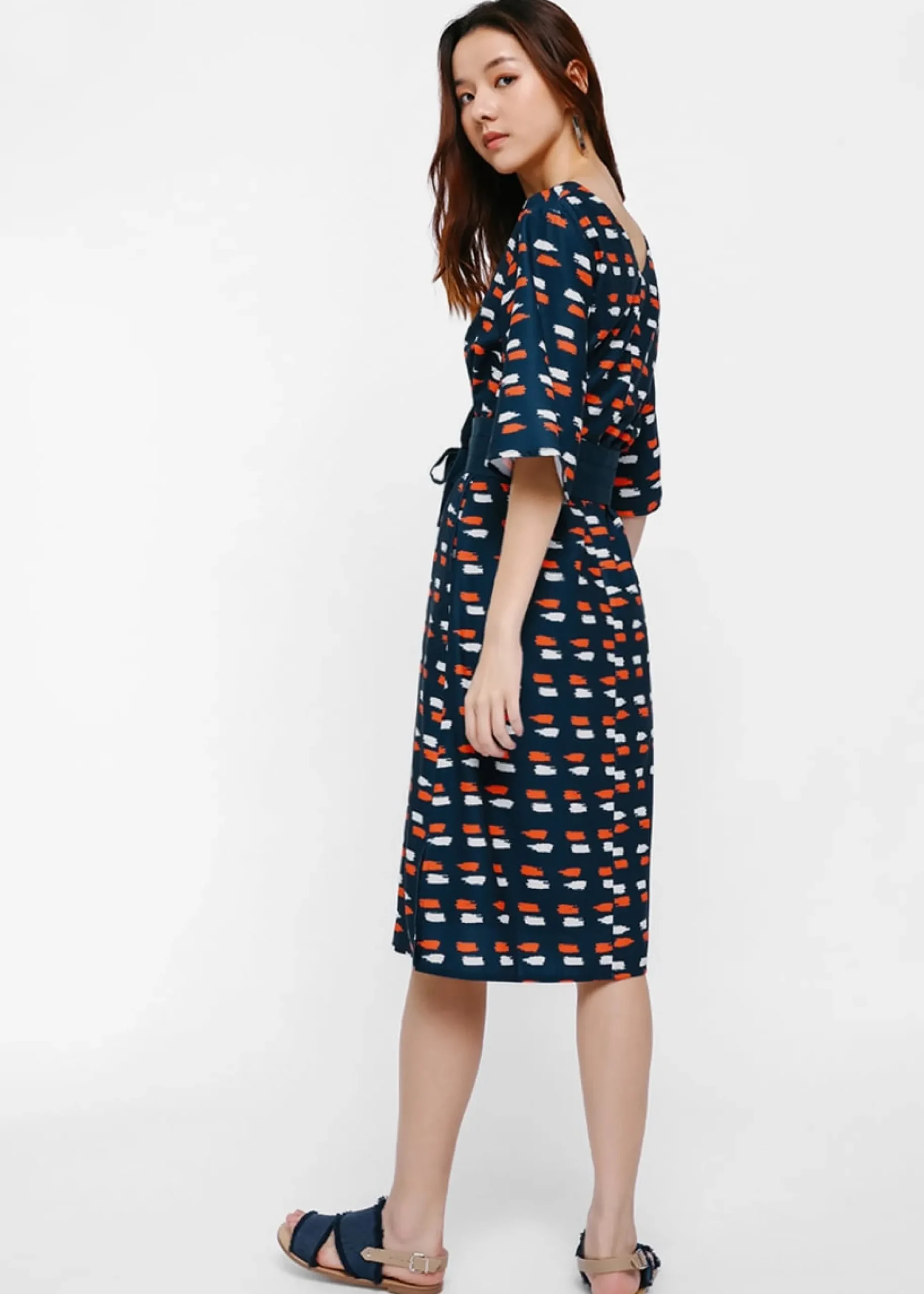 Etta Printed Kimono Dress