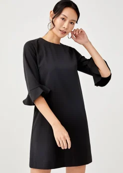 Eudora Ruffle Hem Shift Dress