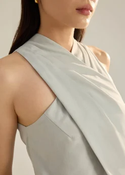 Eva Melange Halter Top