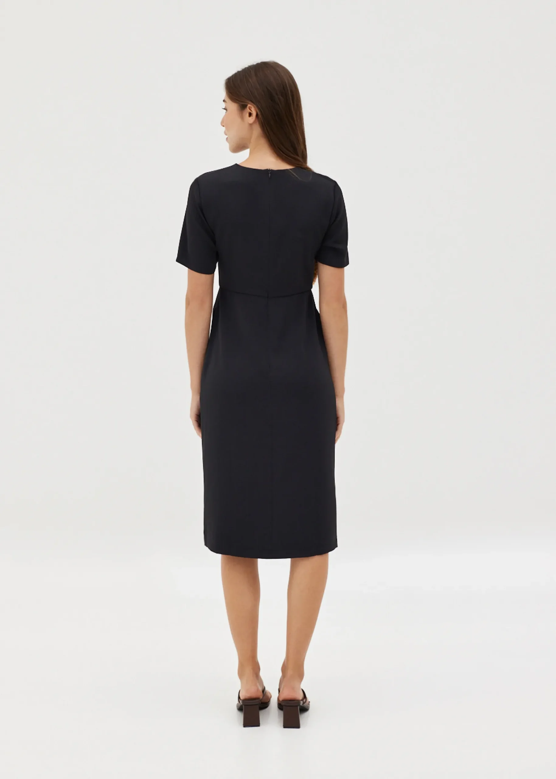 Evalynn Asymmetrical Column Dress