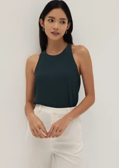 Evelyn Cross Back Shell Top