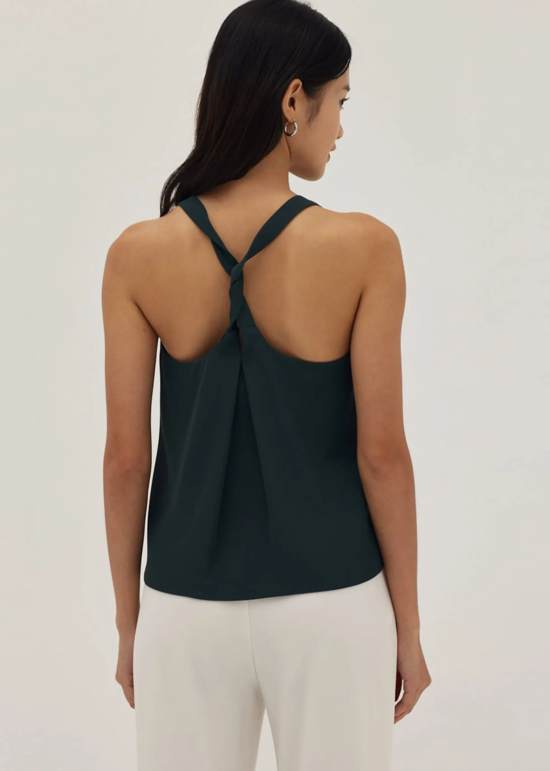 Evelyn Cross Back Shell Top