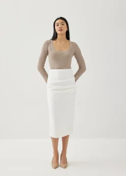 Evia Scoop Neck Knit Top