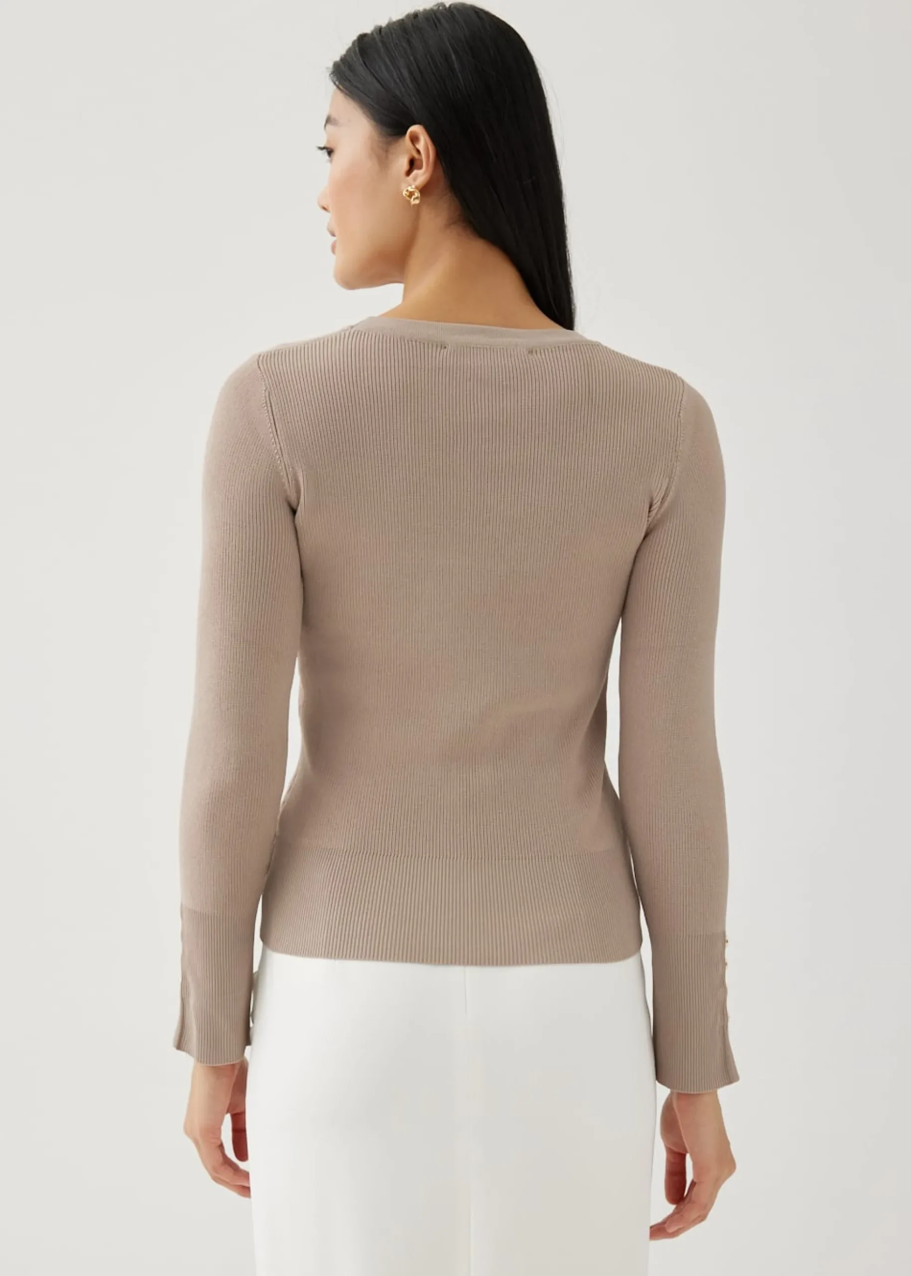 Evia Scoop Neck Knit Top