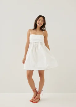 Faiza Cotton Babydoll Mini Dress