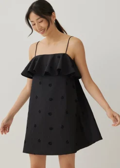 Fallyn Jacquard Babydoll Swing Dress