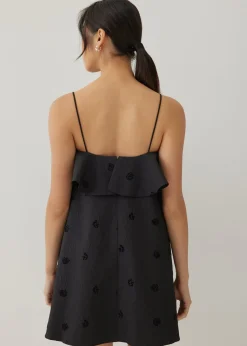 Fallyn Jacquard Babydoll Swing Dress