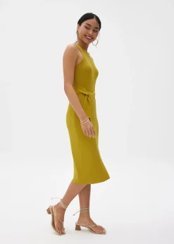 Farah Ribbed Knit Midi Dress
