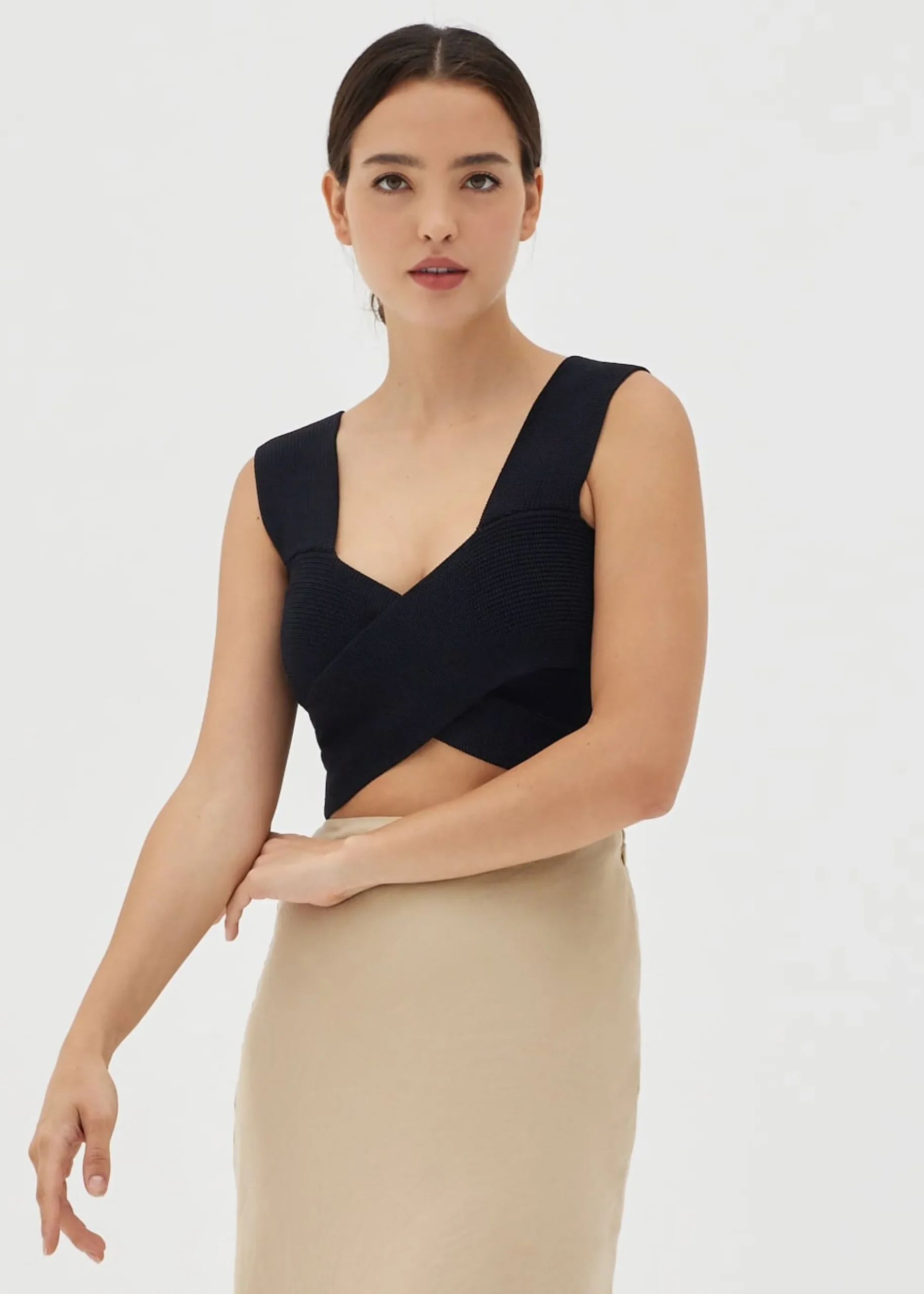 Febby Knit Reversible Crop Top