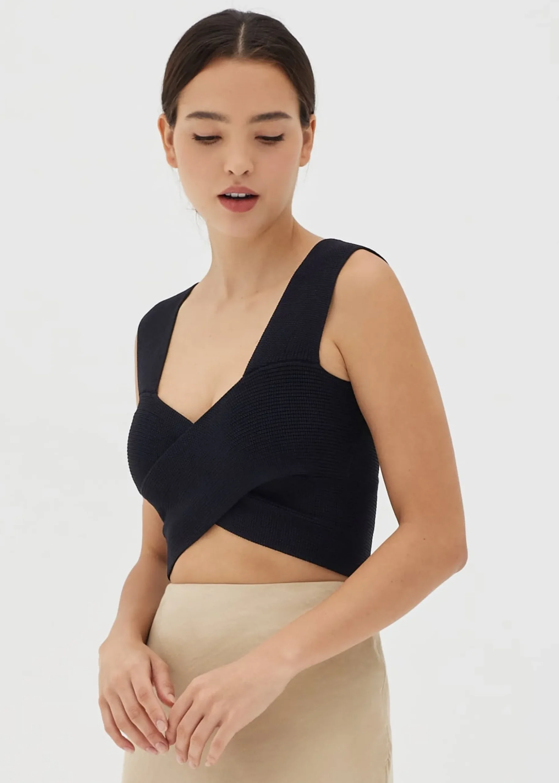 Febby Knit Reversible Crop Top