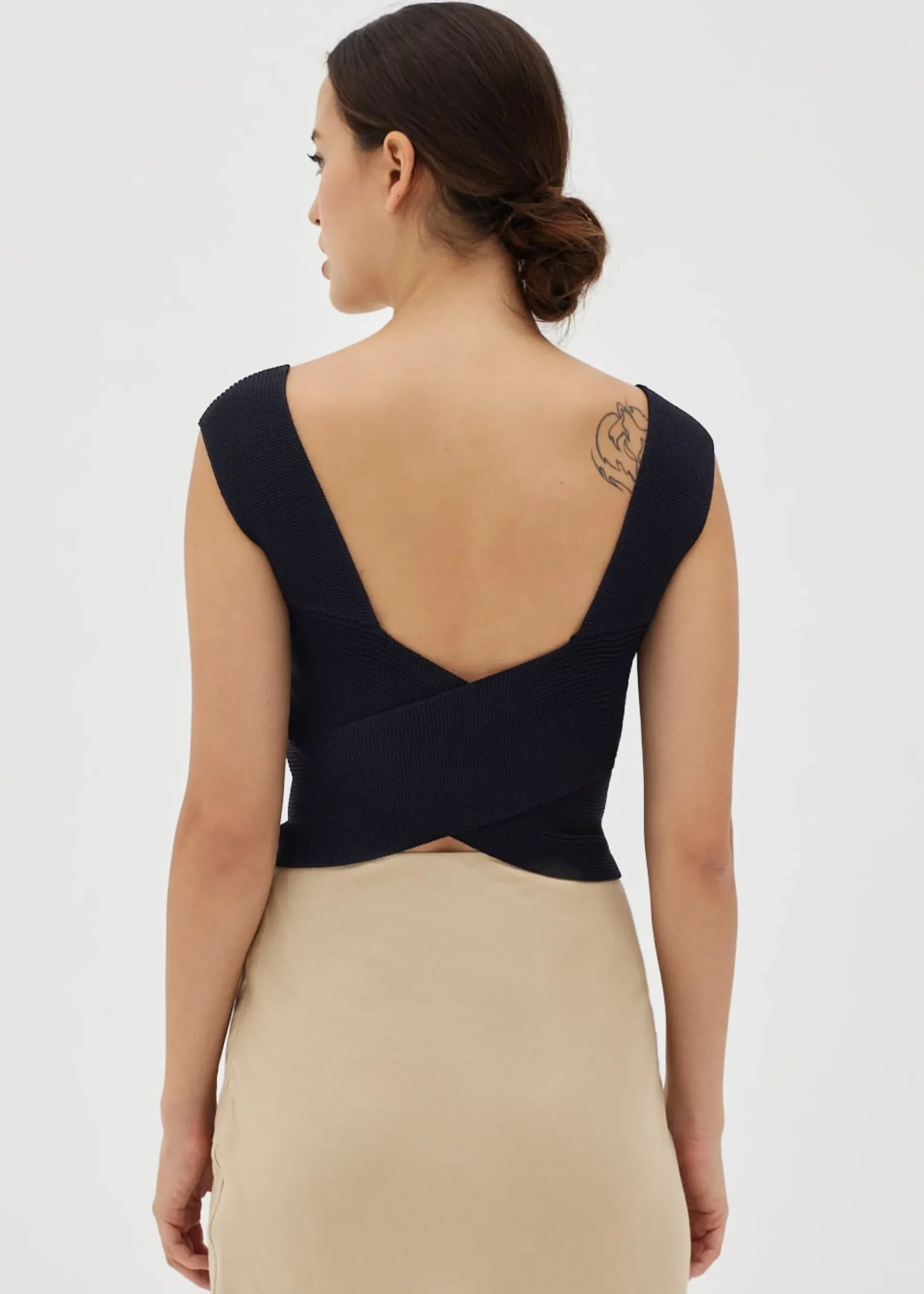 Febby Knit Reversible Crop Top